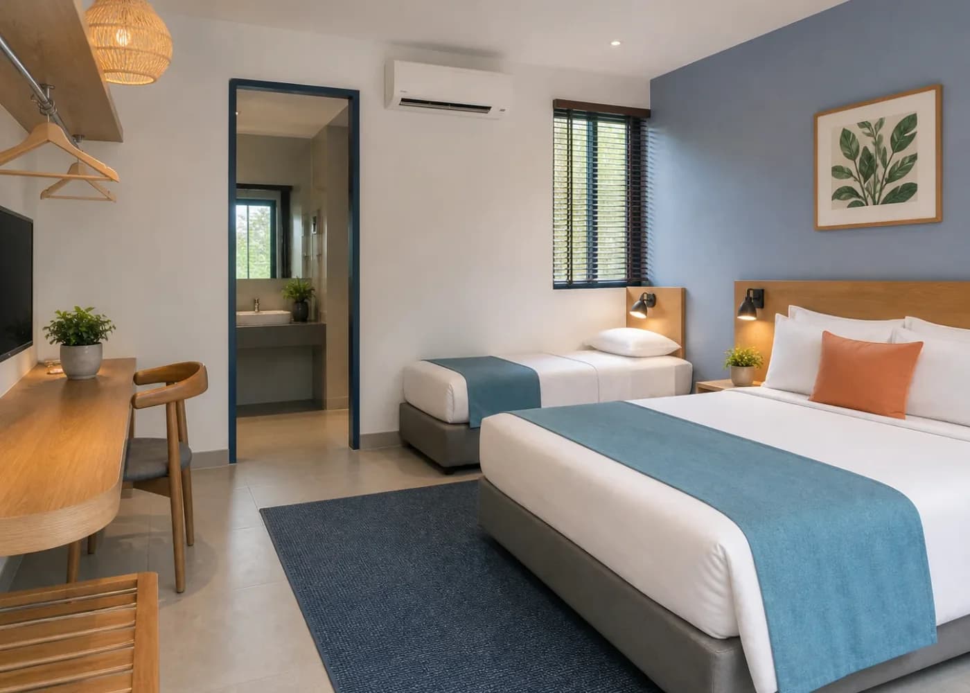 ห้องนอนสำหรับครอบครัวใน Blue Yard Grand